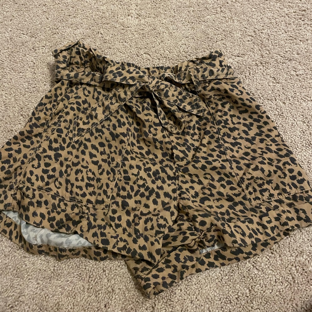 Cheetah print shorts